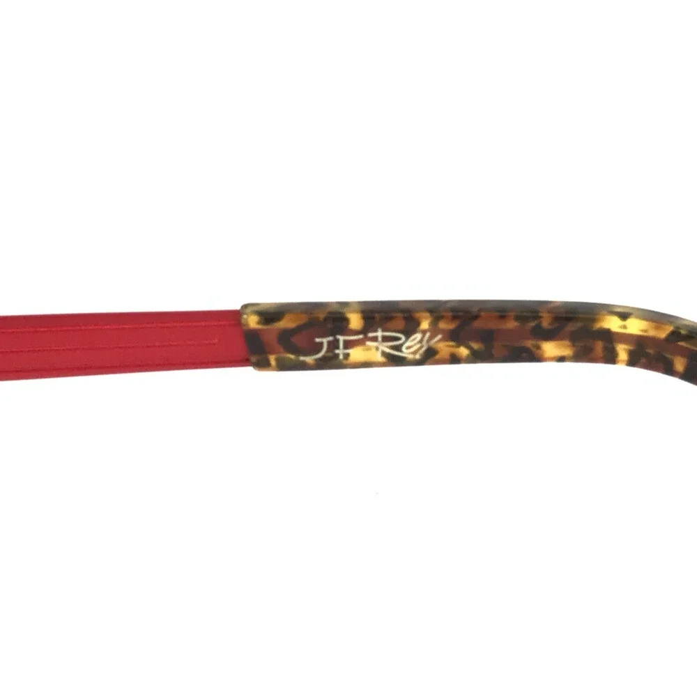 J.F. Rey Eyeglasses Frames JF2554 3095 Matte Red Brown Tortoise 54-15-136